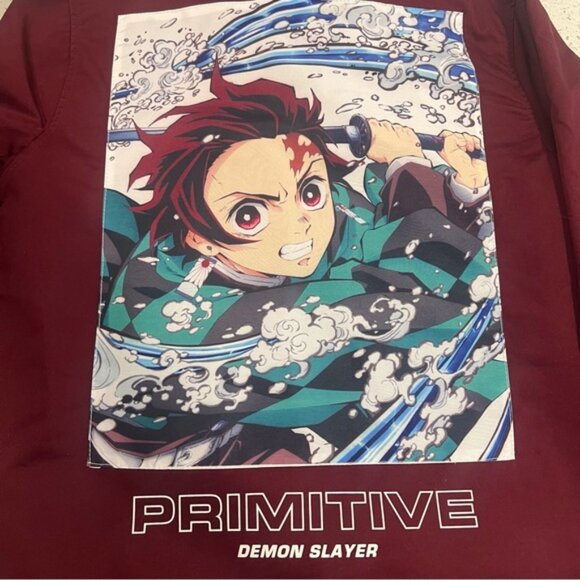 PRIMITIVE x DEMON SLAYER Tanjiro Kamado Anime Utility Jacket Men’s Size Small - Picture 15 of 16